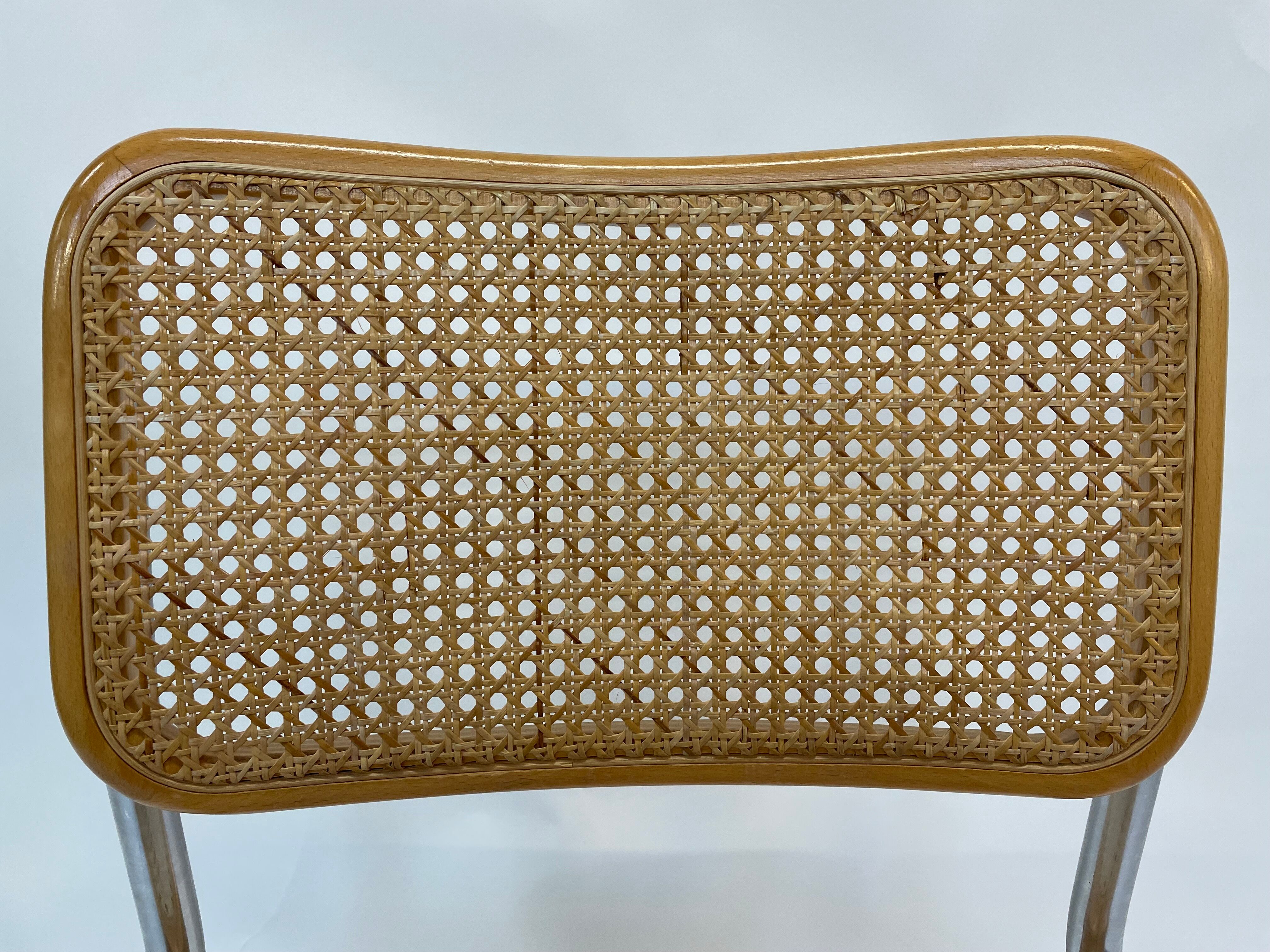 Cesca design chair b32 model in chrome