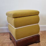 Ottoman ancient chest yellow broom