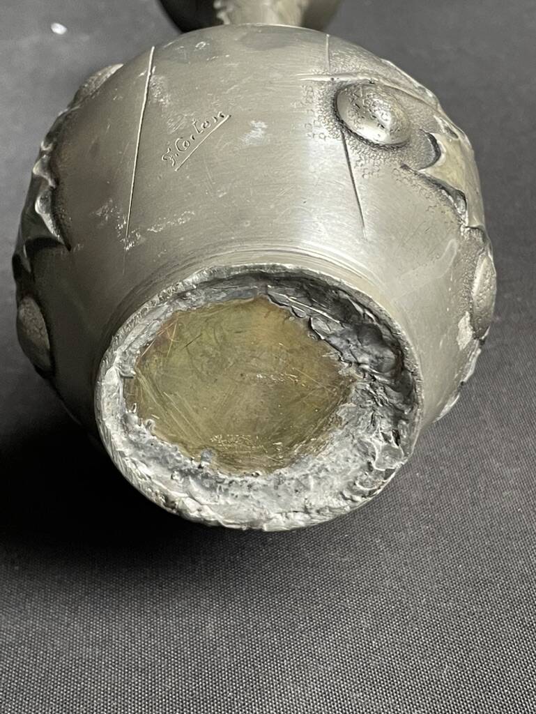 Vase F. Cortési – Art pewter