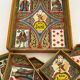 Old game of nain jaune with its bone tokens.