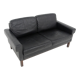 Scandinavian leather sofa 2 places, Sweden, 1950