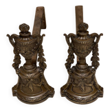 Chenets en bronze