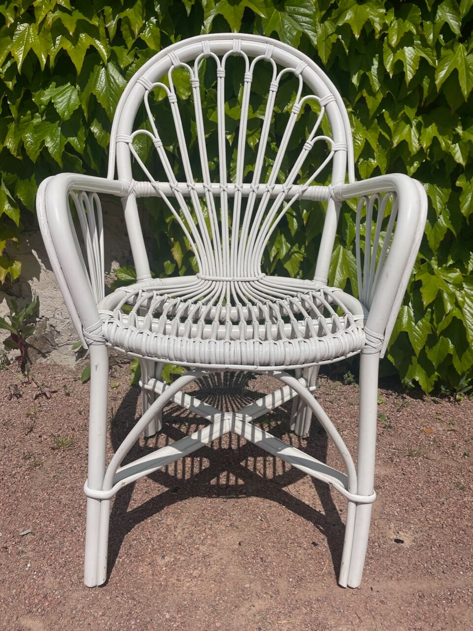 Pair of rattan armchairs from the 70s Swedish