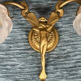 Pair of Art Nouveau style wall lights.