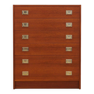 Teak chest of drawers, Danish design, 1960s, production: Denmark