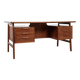 Midcentury Danish desk known Model 75 in teak by Omann Jun 1960s
