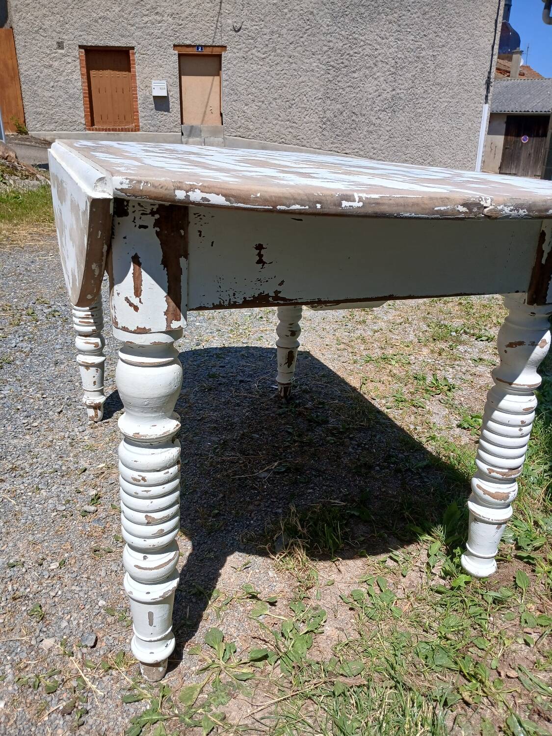 Table ovale vintage à rabats