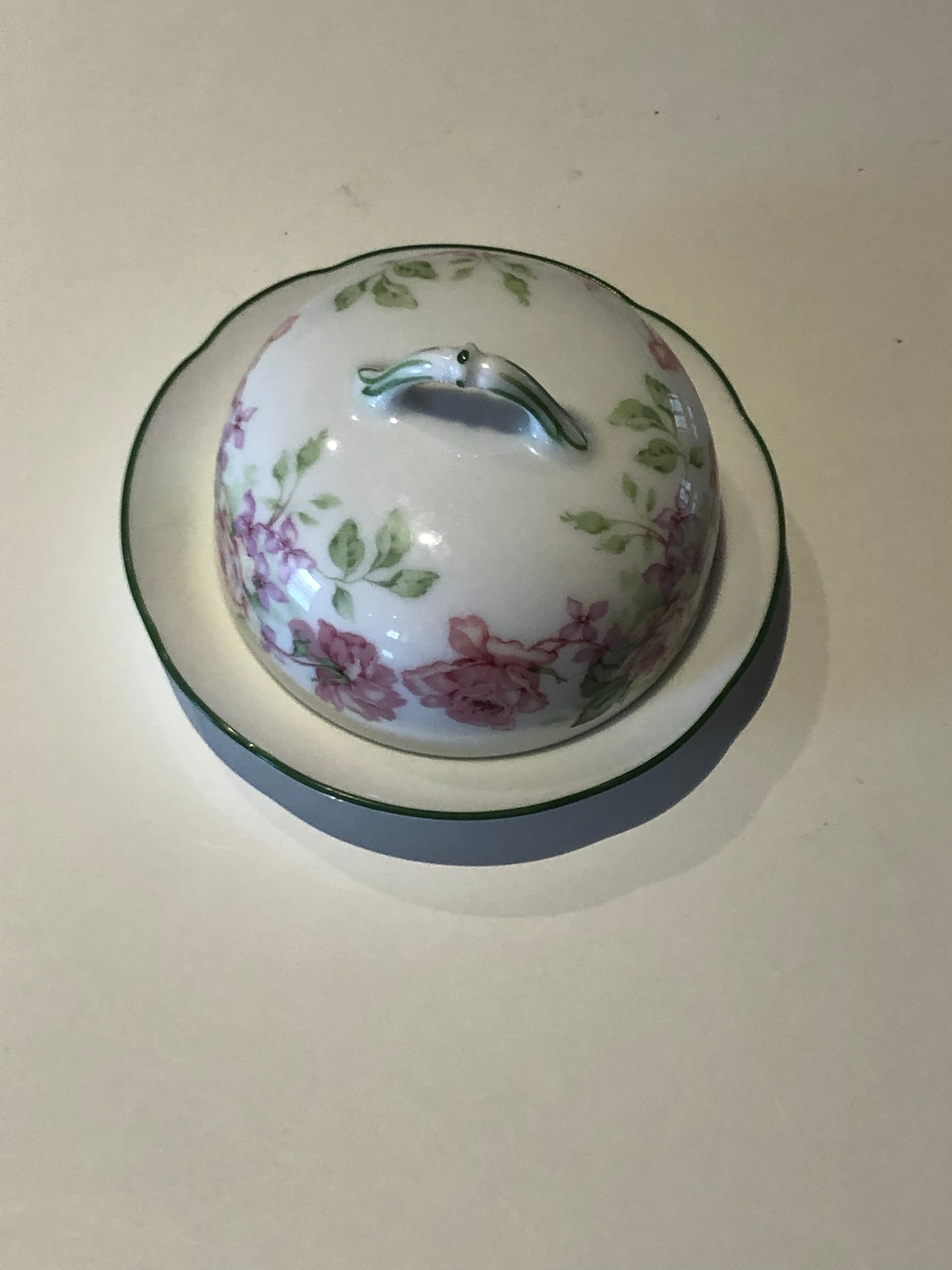 Porcelain butter dish Bernardaux