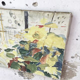 Landscape gouache canvas 1m