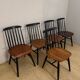 Set of 6 "Fanett" chairs by Ilmari Tapiovaara, Sweden, 1960s.