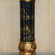 Pair of lacquered torchère columns in Chinoiserie neoclassical style.