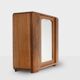 Small Art Deco Cabinet in Wood with Mirror, 1930