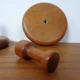 Danish Teak Hooks, 1960s, Set of 2