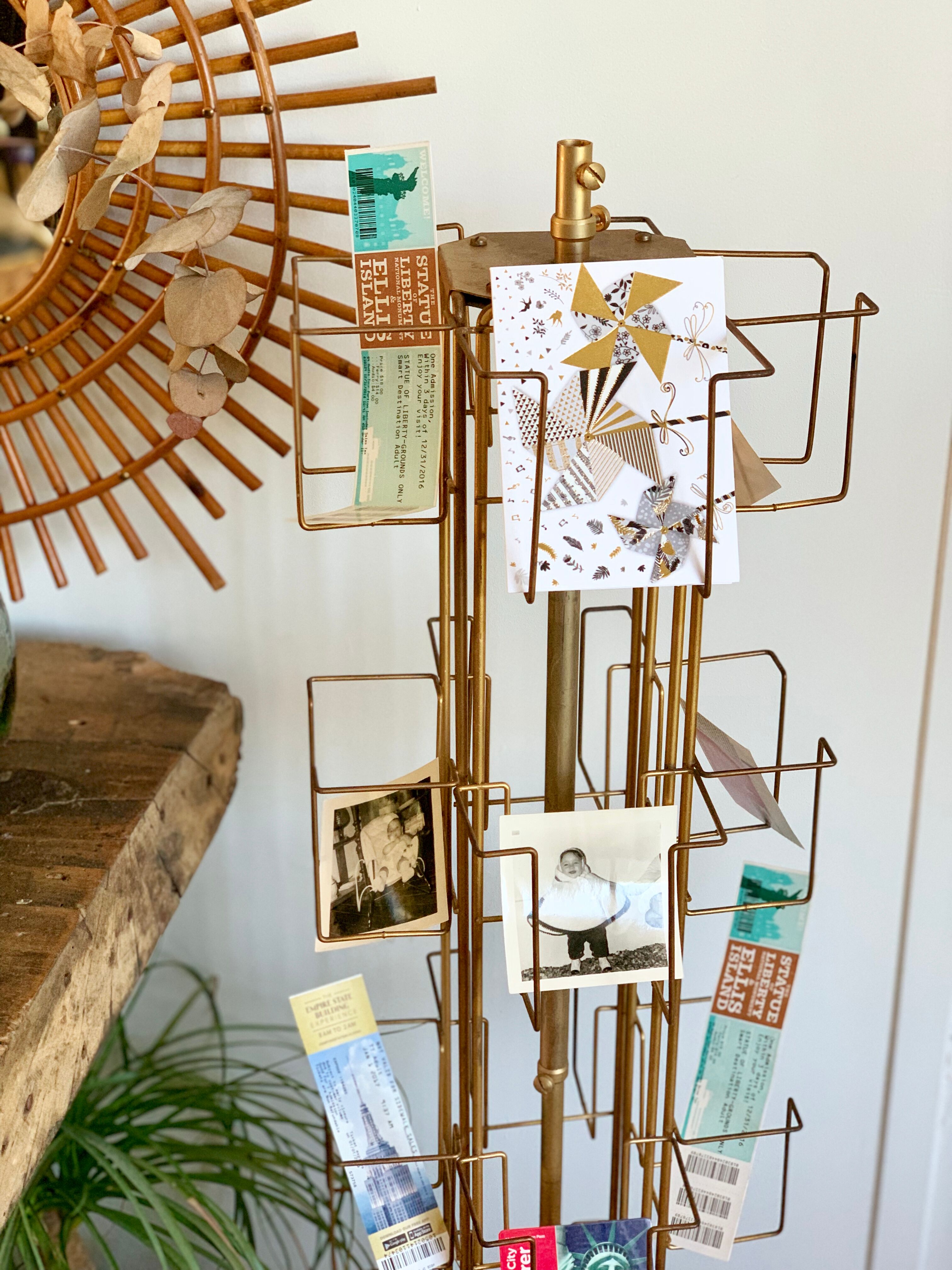 Show turnstile gilded postcards