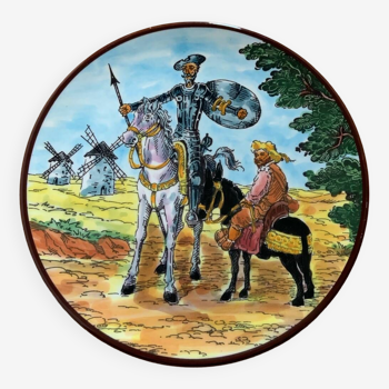 Assiette Don Quichotte et Sancho Panza