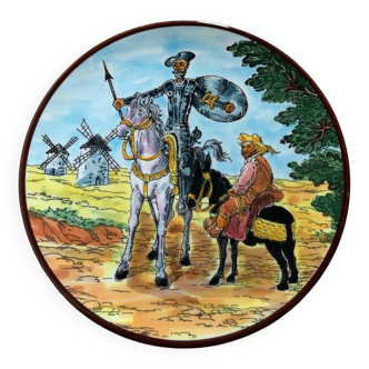 Assiette Don Quichotte et Sancho Panza