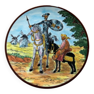 Don Quixote and Sancho Panza Plate
