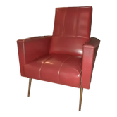 Fauteuil bordeaux vintage
