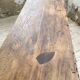Drapery console table in pine