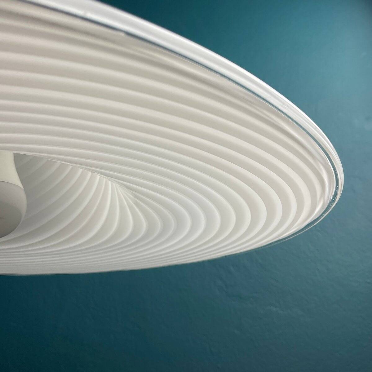 Swirling glass pendant from Murano by Vetri, Italy, 1970s.