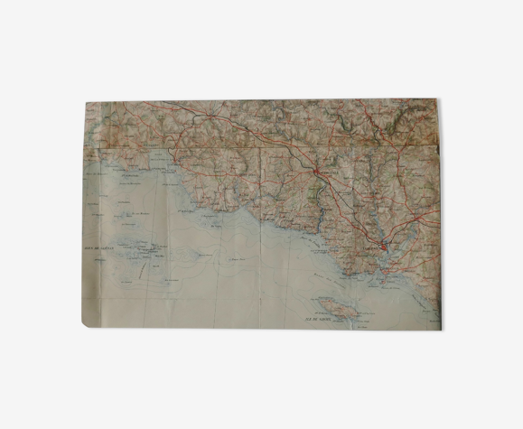 Carte ancienne Fouesnant, Pont-Aven, Lorient