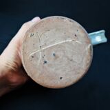 Pichet en grès pyrité à décor de chardons signé Suzanne Dauliach années 70