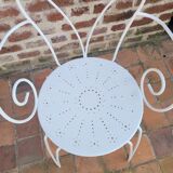 Wrought iron garden armchair