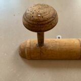 Antique wooden wall coat rack