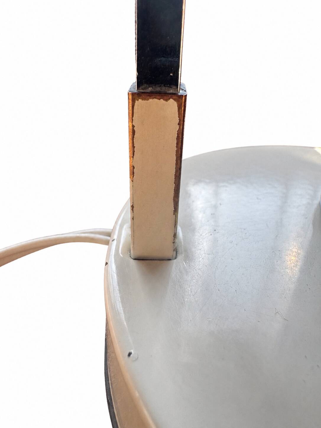 Modernist table lamp G.C.M.E. in metal and glass, Italy 1970s