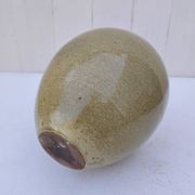 Vase ventru en grès émaillé, signé, vintage
