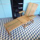 Chaise longue 1930 en rotin