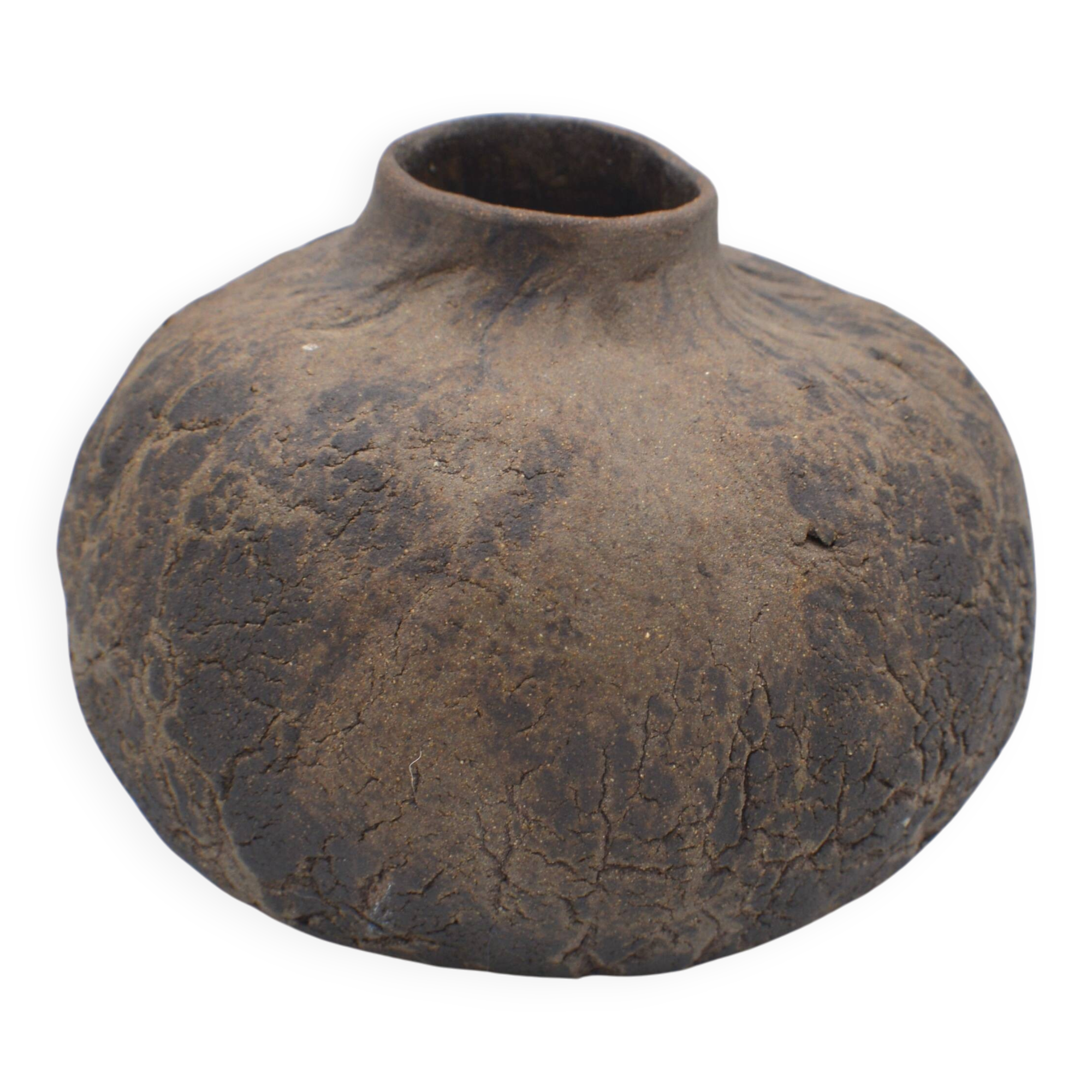 Organic stoneware vase Puisaye