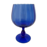 Vase bleu Empoli en verre soufflé