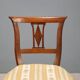 Antique mahogany and fabric chairs, Italy, 19th century
