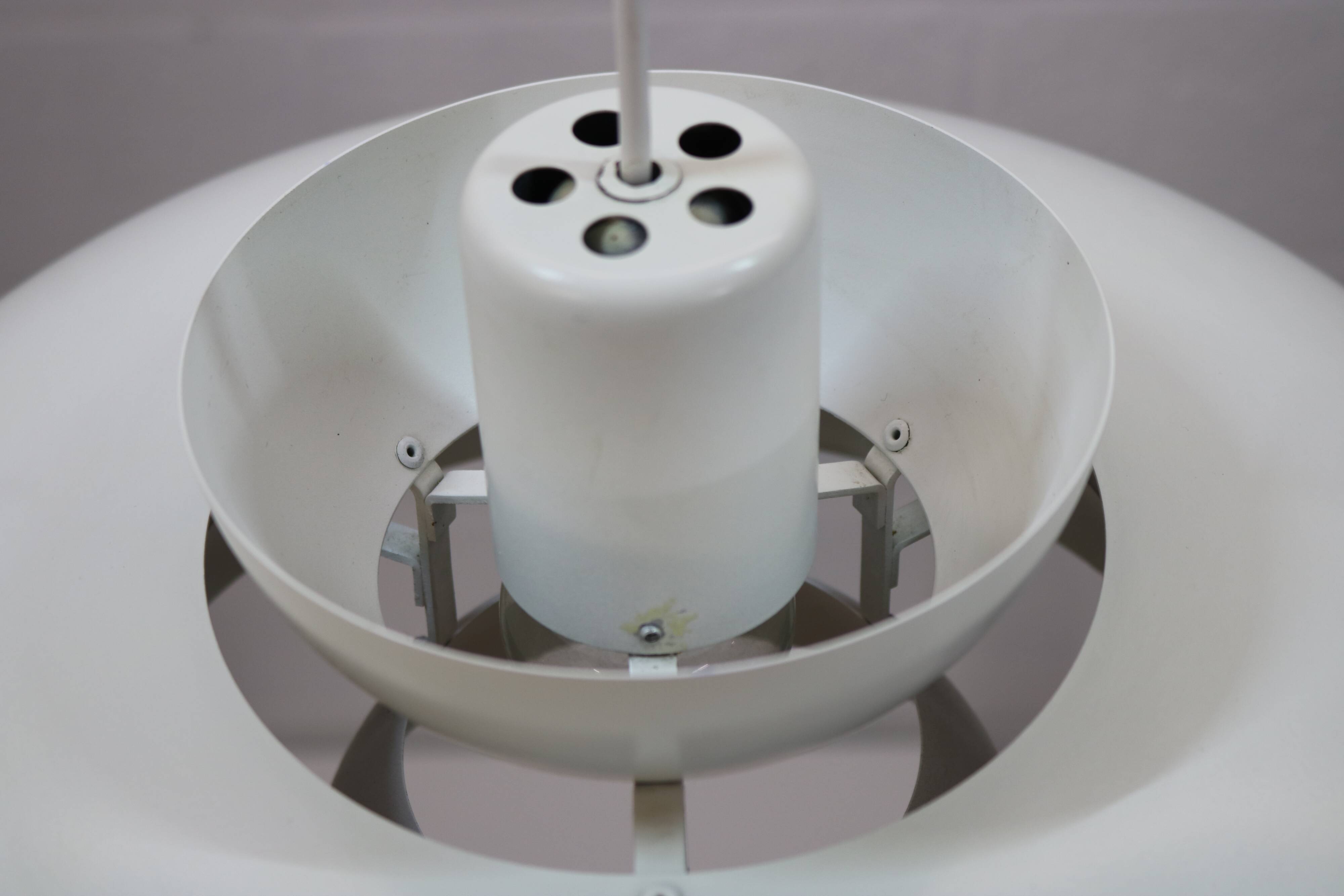 Original white Danish pendant lamp - Fog and Morup by Jo Hammerborg - Model