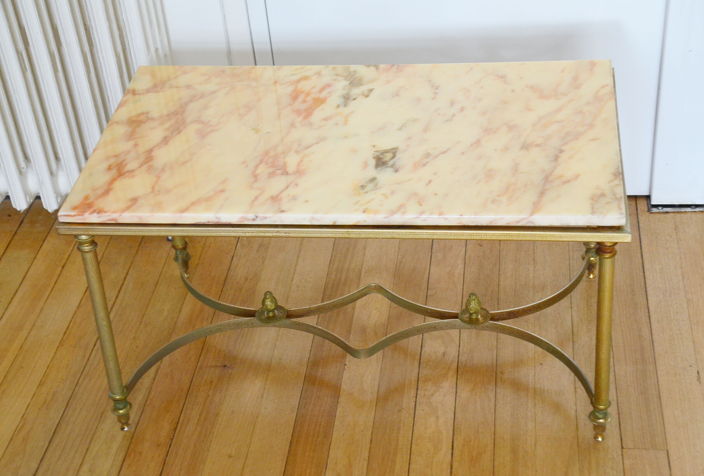 Table basse marbre années 60