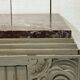 Art Deco sideboard in walnut, oak and marble top.