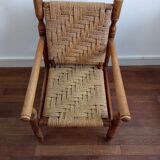 Wooden armchairs and rope 1950