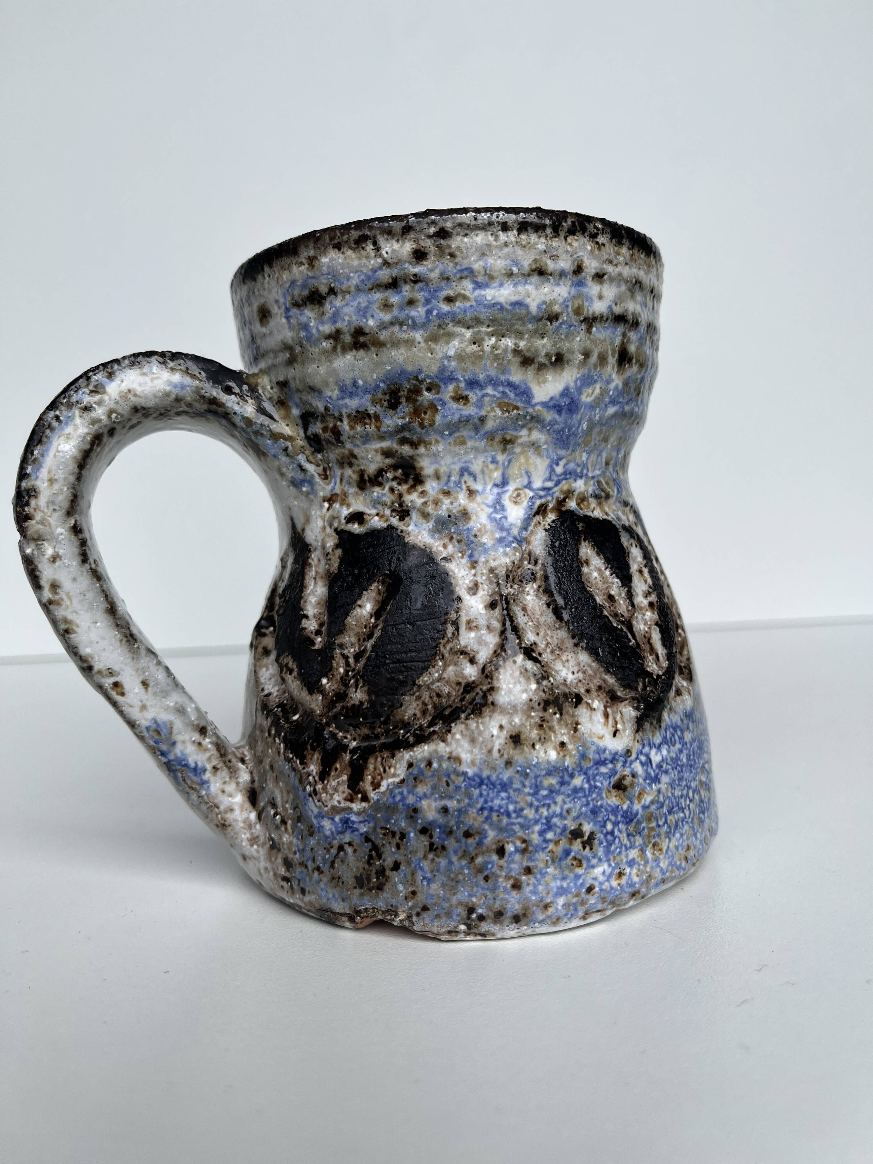 Ceramic pitcher by Albert Thiry - Vallauris