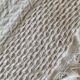 White cotton bedspread, vintage woven cotton bed throw.