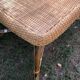 Rattan and wicker table