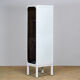 Armoire médicale vintage en fer et verre années 1970