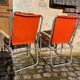 Pair of vintage deckchairs