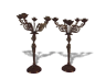 Paire chandeliers bronze doré  modèle Versailles