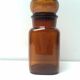 Pot apothicaire en verre marron vintage