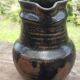 Glazed terracotta pitcher, France, 1980s