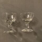 Verre à liqueur à facette Napoléon 3
