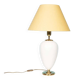 1970s bohemian bedside lamp, vintage in ceramic & brass