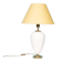 1970s bohemian bedside lamp, vintage in ceramic & brass