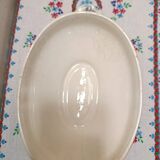 Small Sarreguemines Royat Blue Lotus Soup Tureen
